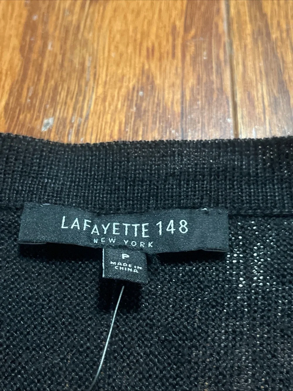 Lafayette 148 New York  lightweight cardigan V Neck Button Front Cardigan Sz P